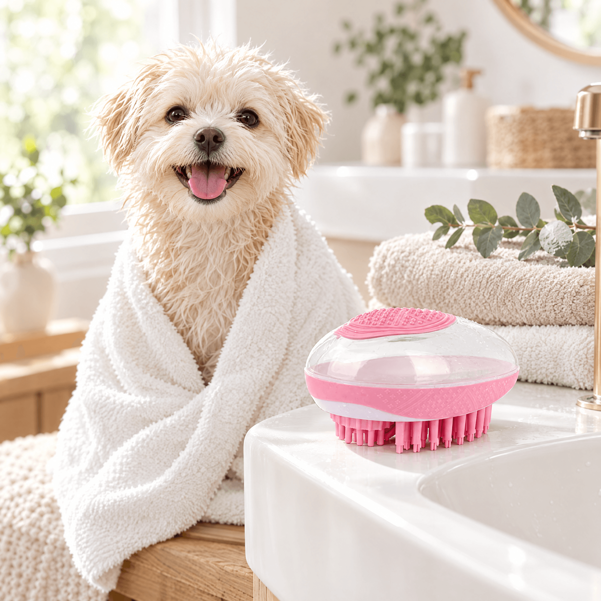 Brosse de Bain 2-en-1 pour Animaux — visuel 6